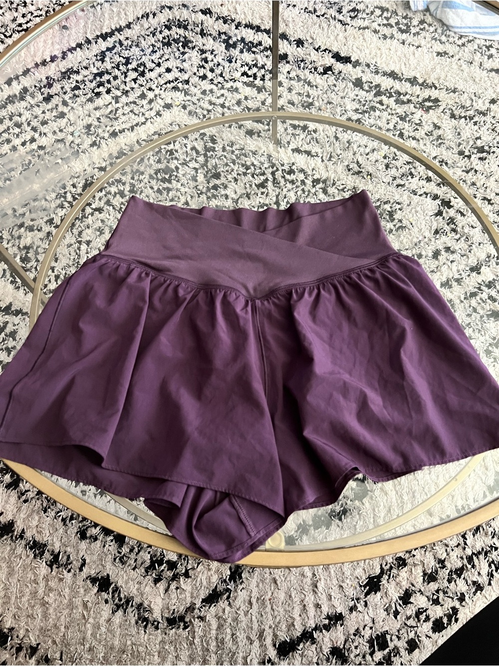aerie Plum Athletic Skort Shorts